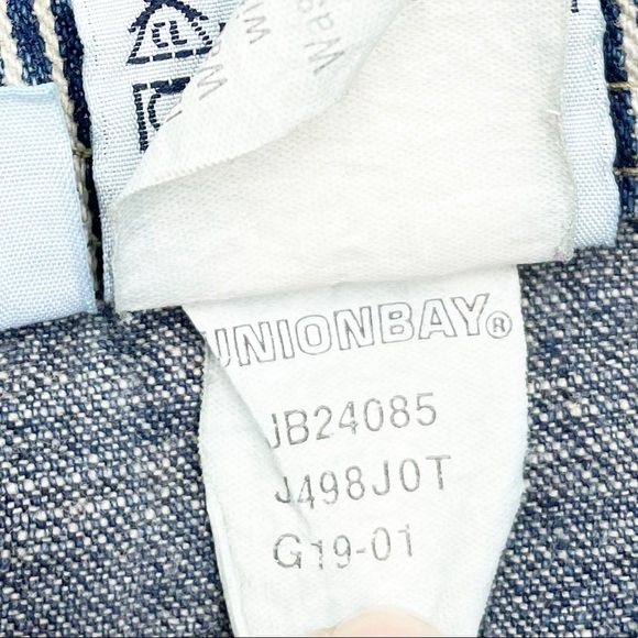 Vintage Y2K 2000s Unionbay Split-Front Denim Cotton Maxi Skirt Junior's Size 11 - Picture 10 of 11